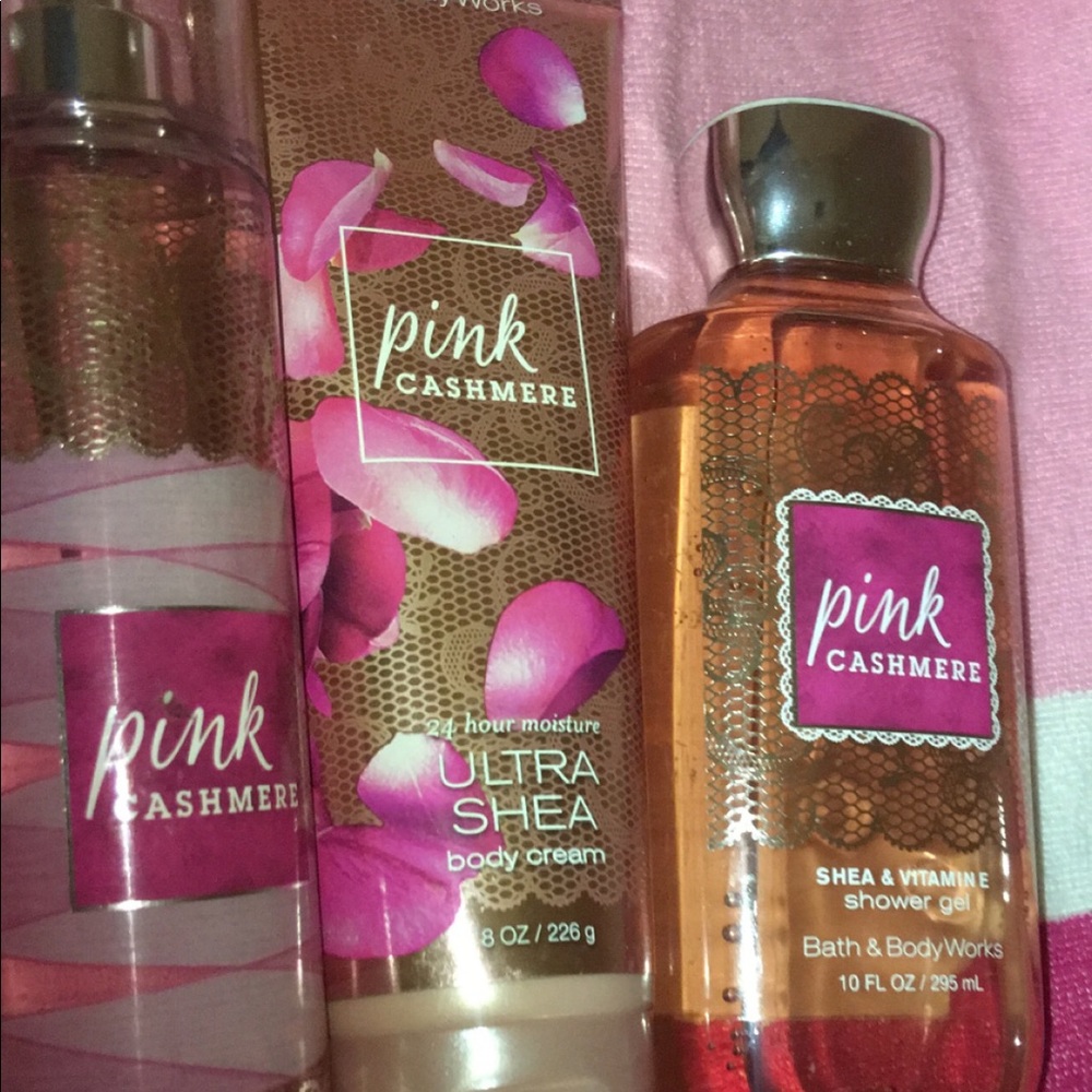 Bath and Body Works Pink Cashmere Trio